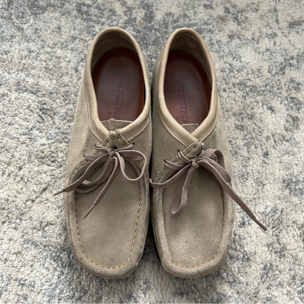 Clarks Originals Wallabee Shoes Womens 10 Tan/ Beige